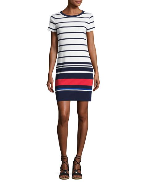 michael kors striped t shirt dress